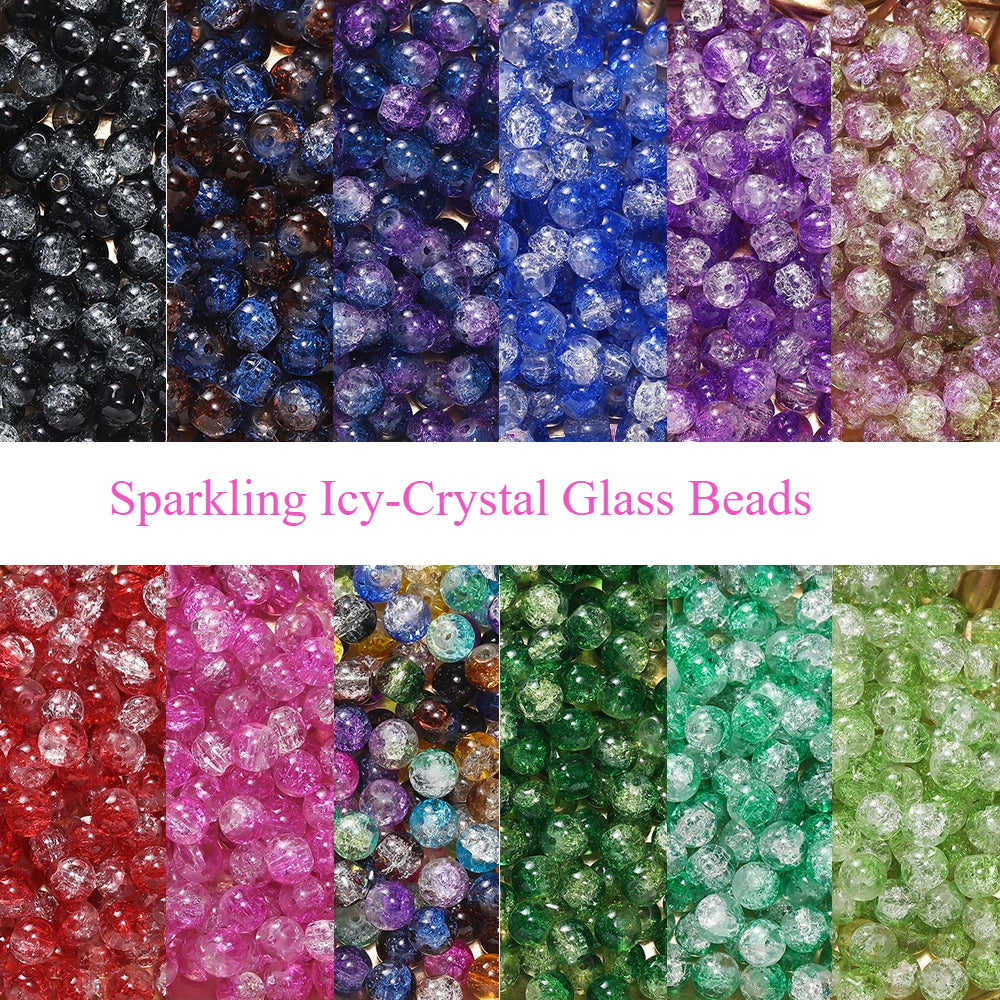 Icy-Crystal Glass Beads - Lucky Bags - Open in Live